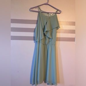 Charming Charlie green mini dress